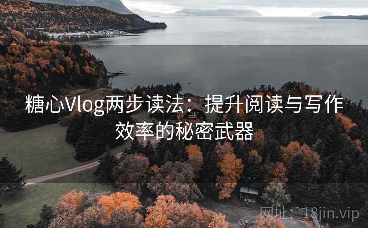 糖心Vlog两步读法：提升阅读与写作效率的秘密武器